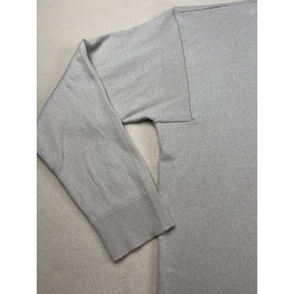 Eileen Fisher Women's Beige Peruvian Organic Cotton blend V Neck Petite Small - Picture 5 of 8